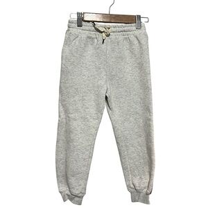 Reebok x H&M Light Gray Kids Fleece Jogger Pants 5T Sweatpants